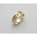 Irish Two Tone Wedding Ring - An Ri Collection  - 14 Karat Irish Wedding Rings